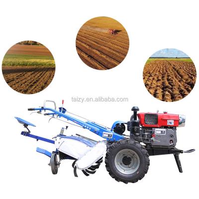 China Hand Tractor Manual Walking Tractor Price With Rotary Tiller for sale