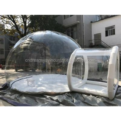 China good quality 0.8mm pvc tarpaulin inflatable clear dome tent,inflatable bubble dome tent,inflatable yurt tent for sale for sale