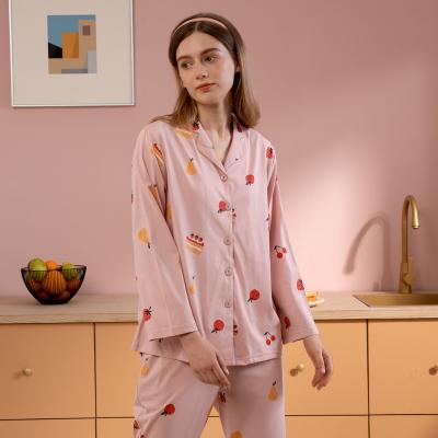 China Breathable Pajamas Casual Home Wear Woman Two Piece Pajamas Set Sleepwear Pajamas Set For Woman for sale