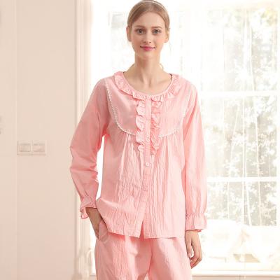 China Breathable Spring Summer Sexy PJ Sets Floral Satin Pajamas Lace Long Short Sleeve Sleepwear Set for sale