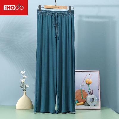 China Hodo Breathable Custom Soft Lounge Pants With Pockets Wide Leg Sleep Pajama Pants Women for sale