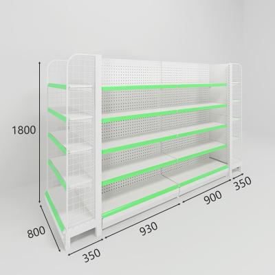 China Double Sided Customized Retail Store Commodity Display Shelving Supermarket Shelf for sale