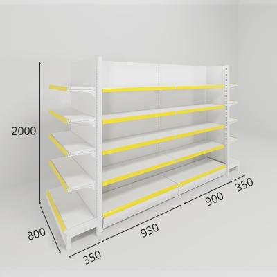 China China Manufacturer High Quality Supermarket Double Sided Grocery Retail Store Display Shelf Racks for sale