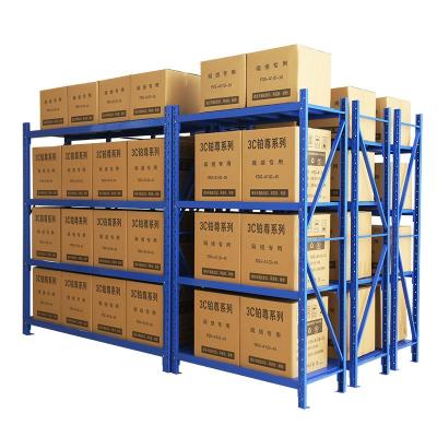 China Corrosion Protection Goods Storage Steel Metal Shelf With Four Layers Good Prices Adjustable Warehouse Rack Warehouse Metal Stacking Rack Product for sale