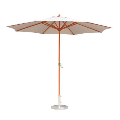 China modern outdoor patio umbrella yinzhou living wooden patio umbrella for sale