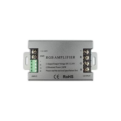 China Constant Voltage Led RGB Controller DC12~24V PWM Signal 10A*3CH Aluminum 360W LED RGB Amplifier For RGB LED Lights for sale