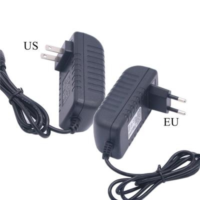 China Led Strip Lighting EU/US/UK/AU Plug Adapter AC 100-240V to DC 12V 2A 2000mA 5.5mm x 2.1-2.5mm Power Supply for CCTV for sale