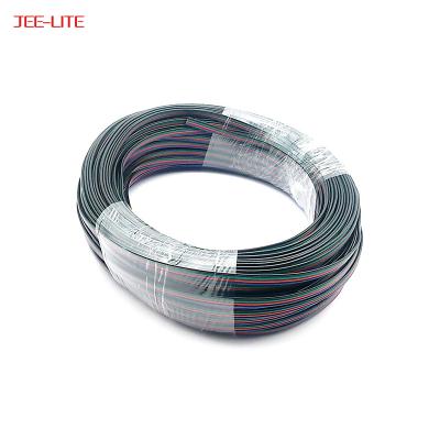 China Led Strip 4Pin AWG22 Blue Red Green Black Wire Led Strip Light Connector RGB Strip Light Extension Cable Wire for sale