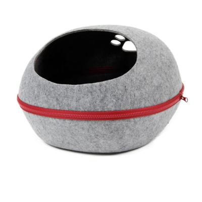 China Sustainable Cat Cave Dog Bed Cozy Pet Bed Around Dog Bed for sale