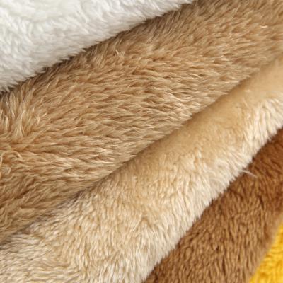 China Bejirog fabric 100 polyester sherpa fleece anti-static bejirog fabric for nightgowns bejirog plush fabric for sale