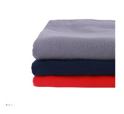 China 100% waterproof polyester fleece fabric one side brush and one side anti-pilling fleece knitting fabric for sale