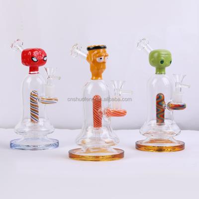 China Factory Wholesale Modern Creative Borosilicate Tobacco Pipe Colored Glass Smoking Pipe for sale