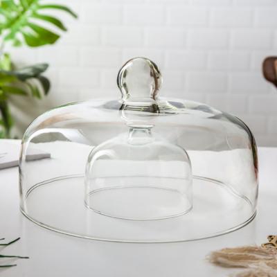 China Factory Direct Viable Tableware Cake Cloche Glass Cloche Glass Dome for Wedding Home for sale