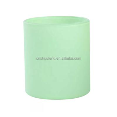 China Home Decoration Best Selling Glass Items 250ml Candle With Color Holder Container for sale