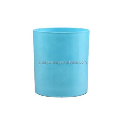 China Hot Selling Home Decoration Customized Transparent Glass Candle Holder Candle Glass Jar for sale