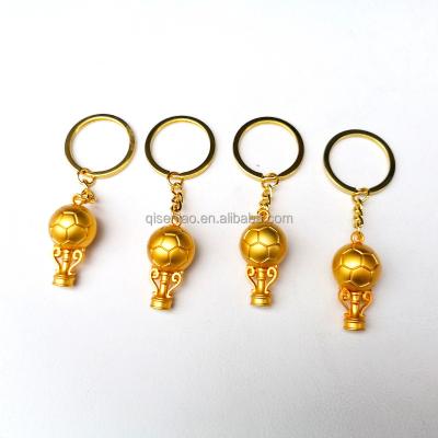 China For Gift Promotion 3D Metal Football Pendant World Key Chain 2022 Soccer Cup for sale