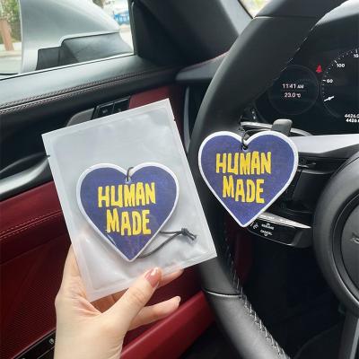 China 2021 Wholesale New China-chic New Paper Perfume Car Organic Paper Air Freshener Hanging For Car Wash Store for sale