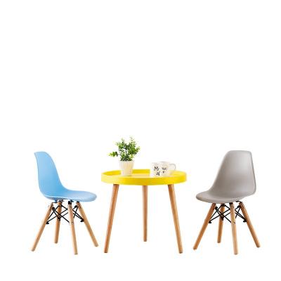 China Wholesale Modular China PP Wood Leg Plastic Modern Chair With Different Color for sale