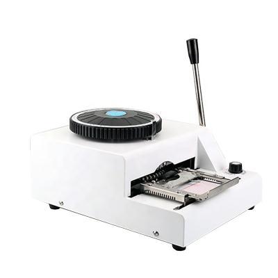 China High Efficiency 68/72 Character Code Hot Stamper /Embossing Foil Stamping Tipper Machine PVC Card Making Machine for sale