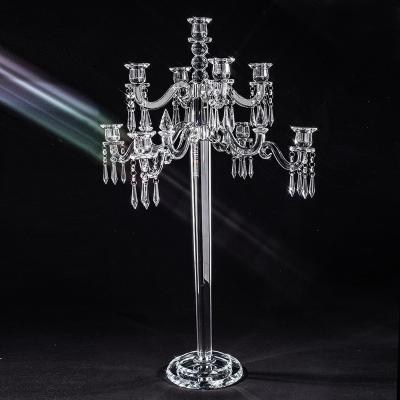 China Weddings Crystal Candelabra Wedding Decoration Centerpieces Flower Bowl Crystal Candelabra for sale