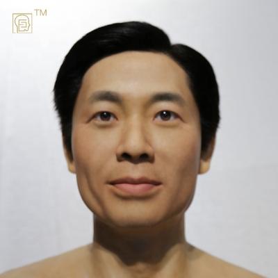 China China Realistic Silicone Mannequin Male Head Wax Figure Statue for sale