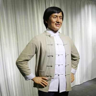 China New China Life Size Movie Star Jackie Chan Silicone Wax Figure for sale