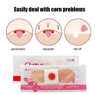 China Medical Thorn Callus Detox Curative Patches Calluses Remove Warts Foot Care Sticker Correction Corn Removal Pads 1pcs for sale