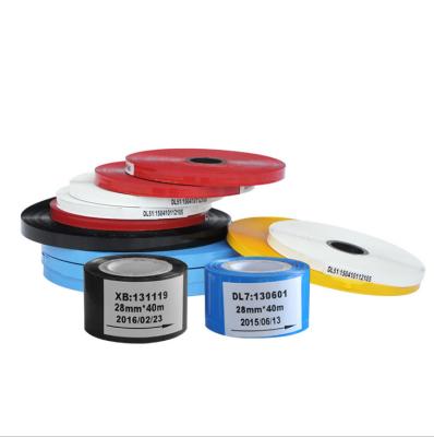 China Máquina de estampado en caliente con cinta blanca y negra, ancho de 10 mm y 8 mm en venta