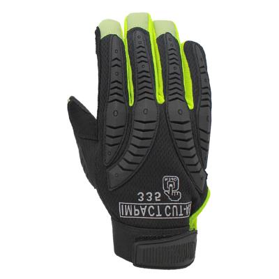 China YOKE Anti Vibration Mechanical Gloves SBR Padding TPR Protector Impact Gloves Men Mechanic Work Gloves Mechanical Customized Logo Black for sale