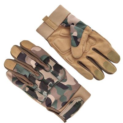 China Popular Camouflage Flexicible Gloves Mechanic Synthetic Leather Mechanical Gloves for sale