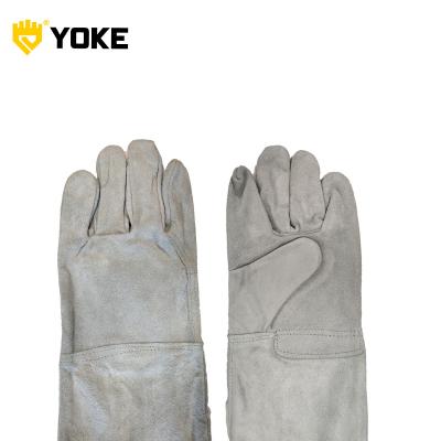 China Soft.Durable cow split leather sefty comfortable welding work gloves for sale