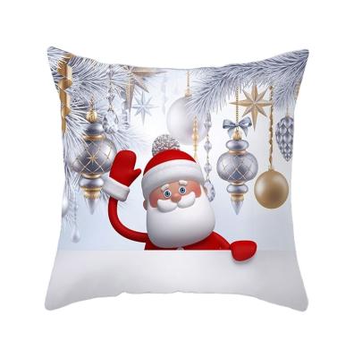 China 2021 Anti-Static Merry Christmas Cushion Cover Christmas Decorations For Home Happy New Year 2022 Christmas Ornaments Navidad Christmas Gifts for sale