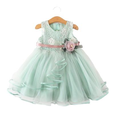 China Washable Girls Cake Smash Fluffy Dresses For Princess Wedding Backless Dress Children Kids Toddler Lace Birthday Party Christening Clothes for sale