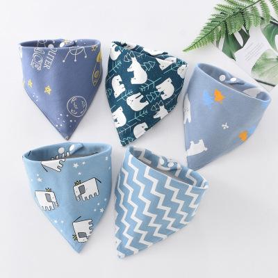 China Washable 5 Pcs/Heat Baby Bandana Bibs Scarves Burp Tissues Saliva For Toddler Boys Girls Kids Cartoon Triangle Cotton Infant Newborn Bib for sale