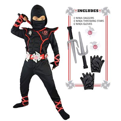 China Cosplay Cartoon Ninja Costume Kids Boy Girl Halloween Party Superhero Ninja Cosplay Suit Clothes Set Gift for sale