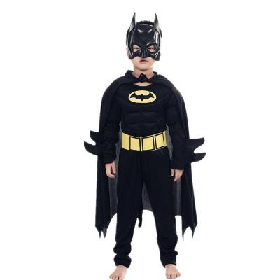 China Cosplay Cartoon Kids Boys Muscle Costumes With Mask Cloak Movie Character Superhero Halloween Cosplay Party Role Play for sale