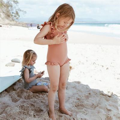 China 1~14Y Girls Removable Padded Swimsuit Girls High Quality Swimwear Two Piece Biquini Infantil Bikini Set Kids Swimming Suit For Children-ST108mix for sale