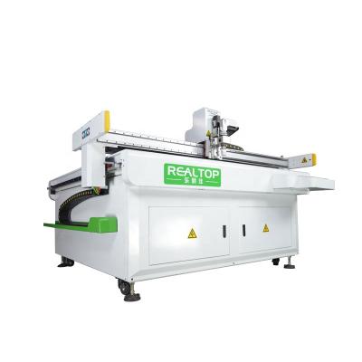 China Realtop CNC Knife Slitter Realtop Automatic Feeding Oscillating Leather Digital Roller Blinds Cutting Table Cloth Blade Slitter for sale