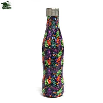 China 500ML Logo And Color Cola Shape Stainless Steel Vacuum Viable High Quality Custom Insulated Water Bottle For Outdoor Sports for sale