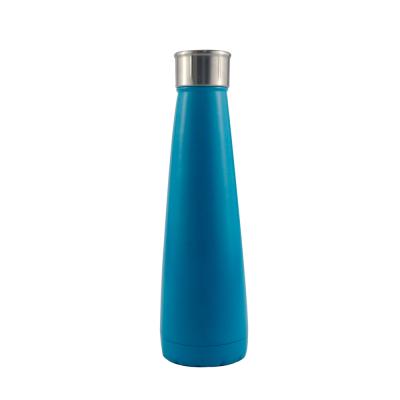 China PORTABLE Vacuum Drinkware 18/8 Stainless Steel Double Cone Triangle Water Bottle Wall for sale