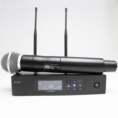 China Professional Wireless Microphone Leicozic Mic System True Diversity Microfonos Profesionales 628-668/780-820Mhz Single Channel Wireless Microphone Leicozic QLXD4 QLXD2 for sale