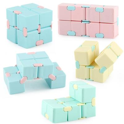 China Decompression Toys 2021 Stress And Worry Relief DIY Cube Kill Time Toys Infinite Sticky Person Cube For Kids for sale