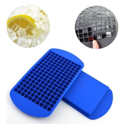 China Custom Viable 160 Small Square Silicone Ice Cube Tray Silicone Ice Mold for sale