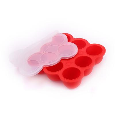 China 9 Holes 10 Holes Food Storage Container Silicone Egg Bite Silicone Baby Food Freezer Tray Microwavable for sale