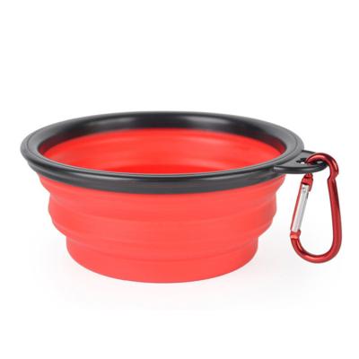 China Viable Small Size Collapsible Collapsible Travel Bowl Portable BPA Silicone Pet Dog Bowl for sale