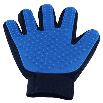 China Viable Silicone Pet Grooming Mitt Hair Removal Five-finger Brush Pet Dust Remover Pet Massage Mitt for sale