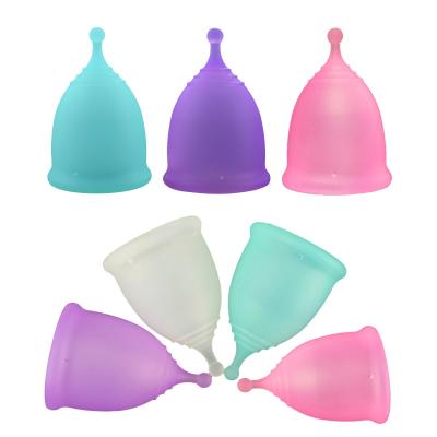 China Ladies Hygienic Female Medical Silicone Heat Resistance Wholesale Price Folding Reusable Clean Menstrual Cup for sale