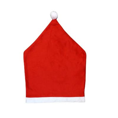 China Large Christmas Fleece Cloth Chair Cover Christmas Decorations Chair Cover Christmas Daily Necessities Nonwoven for sale