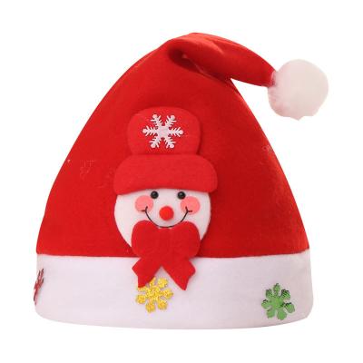 China Creative Nonwoven Fabric Christmas Hat Christmas Decoration Hat Plush Santa Claus Antler Hat for sale