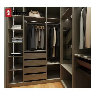 China Expandable Bedroom Furniture Wardrobe Set Modern Designs Wooden Wardrobe Furniture Home MDF Melamine Modular Or Customized Size 5 Years for sale